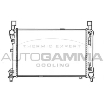 Radiateur, refroidissement du moteur AUTOGAMMA 105757