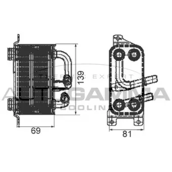 Radiateur d'huile AUTOGAMMA 105762