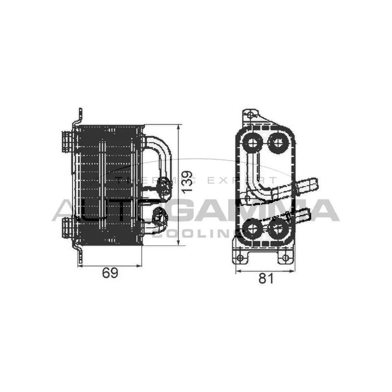 Radiateur d'huile AUTOGAMMA 105762