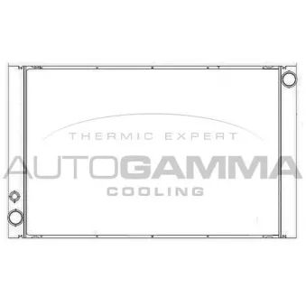 Radiateur, refroidissement du moteur AUTOGAMMA 105765