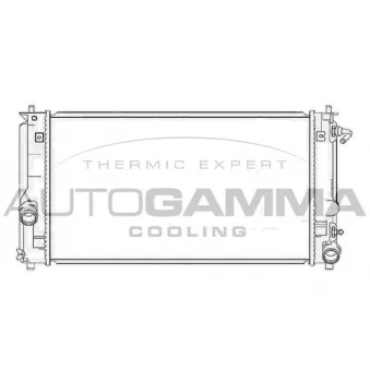 Radiateur, refroidissement du moteur AUTOGAMMA 105766