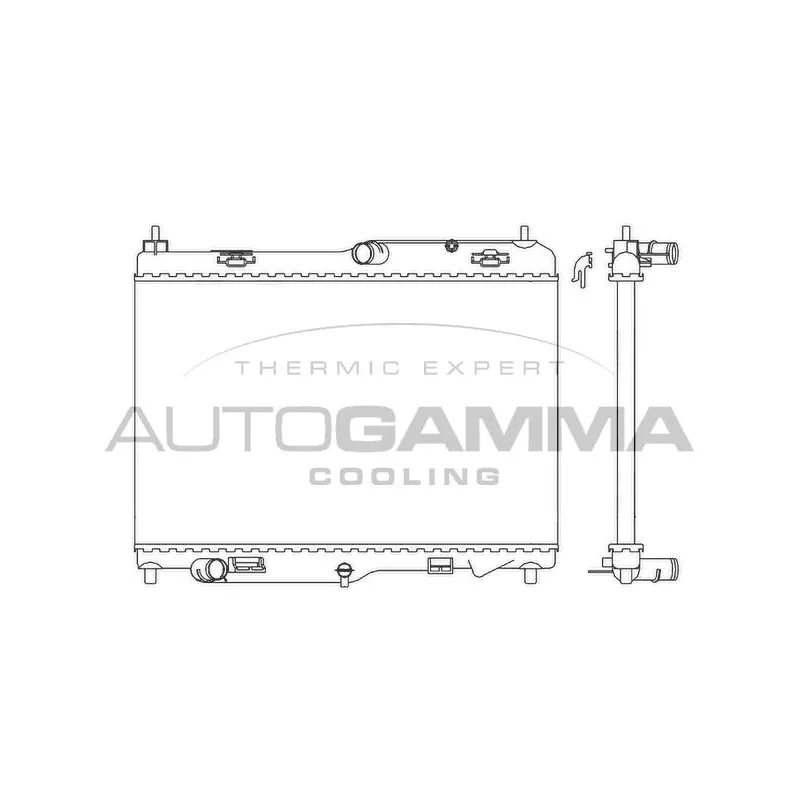 Radiateur, refroidissement du moteur AUTOGAMMA 105774