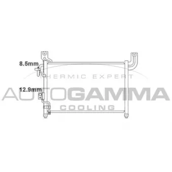 Condenseur, climatisation AUTOGAMMA 105777