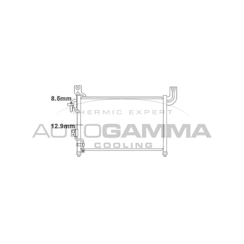 Condenseur, climatisation AUTOGAMMA 105777