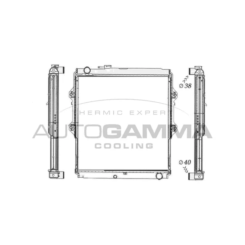 Radiateur, refroidissement du moteur AUTOGAMMA 105779