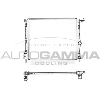 Radiateur, refroidissement du moteur AUTOGAMMA 105781