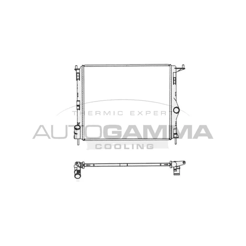 Radiateur, refroidissement du moteur AUTOGAMMA 105781