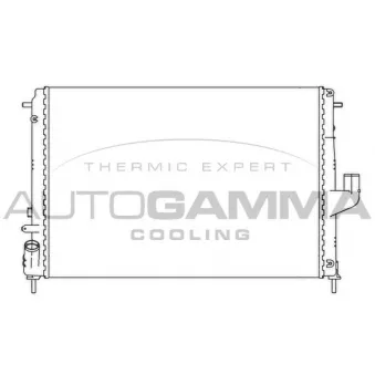 Radiateur, refroidissement du moteur AUTOGAMMA 105782