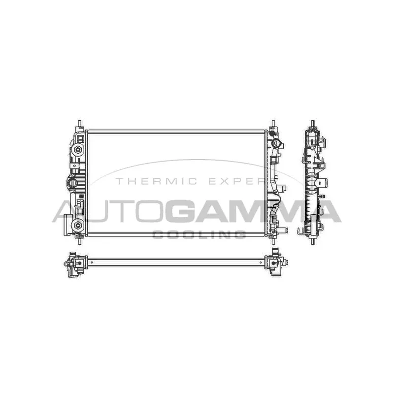 Radiateur, refroidissement du moteur AUTOGAMMA 105788