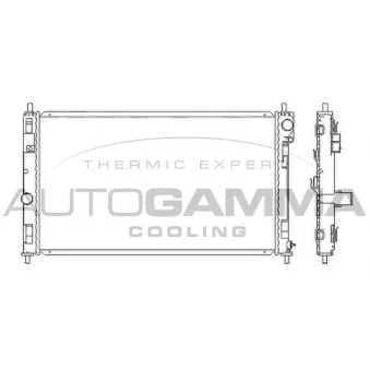 Radiateur, refroidissement du moteur AUTOGAMMA 105789