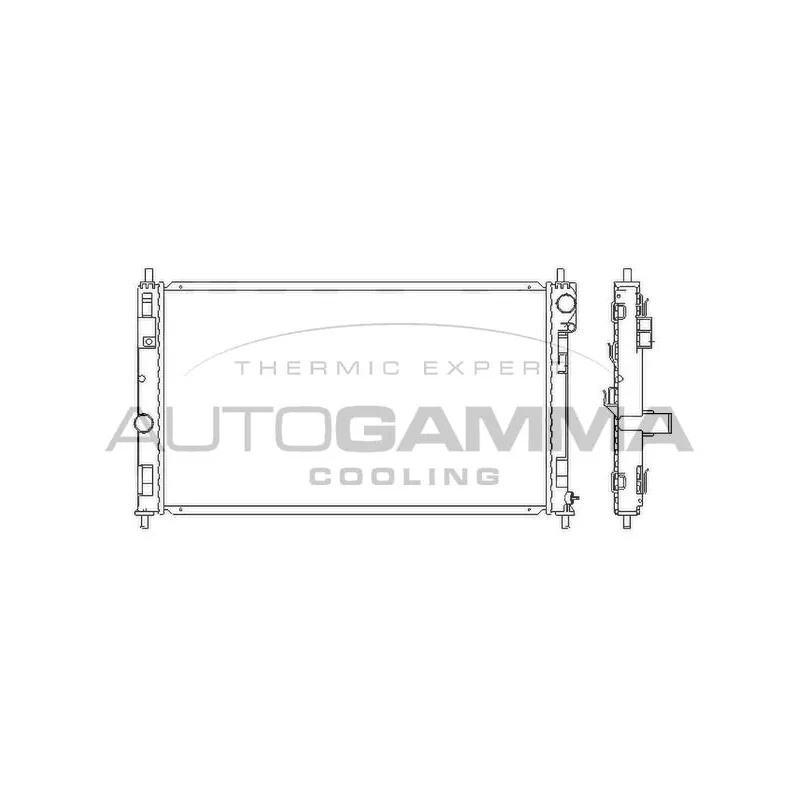 Radiateur, refroidissement du moteur AUTOGAMMA 105789