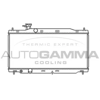 Radiateur, refroidissement du moteur AUTOGAMMA 105792