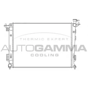 Radiateur, refroidissement du moteur AUTOGAMMA 105794