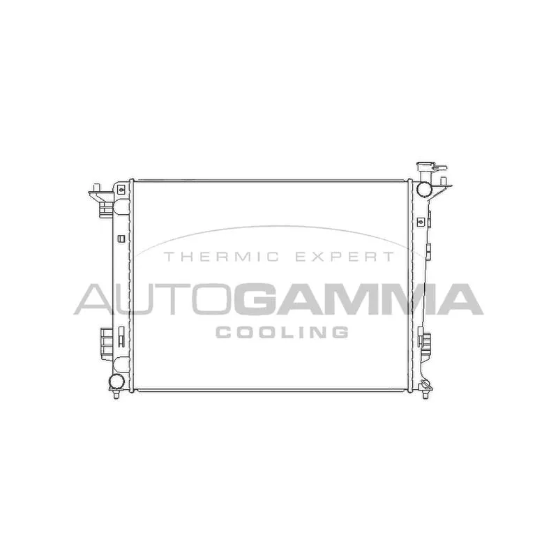 Radiateur, refroidissement du moteur AUTOGAMMA 105794
