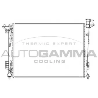 Radiateur, refroidissement du moteur AUTOGAMMA 105795