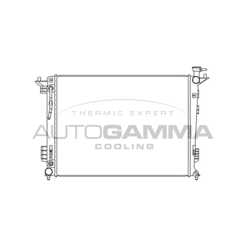Radiateur, refroidissement du moteur AUTOGAMMA 105795