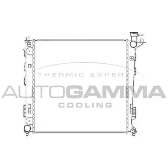 Radiateur, refroidissement du moteur AUTOGAMMA 105797