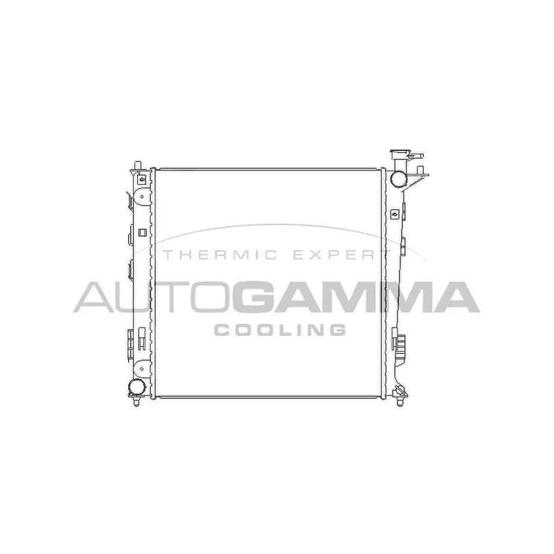 Radiateur, refroidissement du moteur AUTOGAMMA 105797