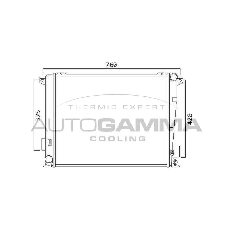 Radiateur, refroidissement du moteur AUTOGAMMA 105799