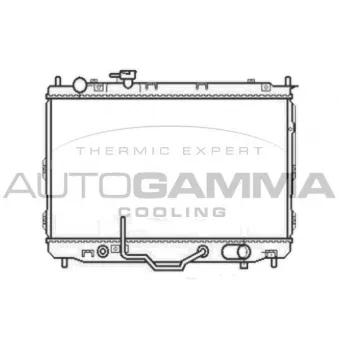 Radiateur, refroidissement du moteur AUTOGAMMA 105802
