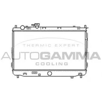 Radiateur, refroidissement du moteur AUTOGAMMA 105803