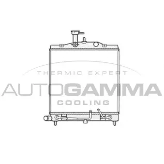 Radiateur, refroidissement du moteur AUTOGAMMA 105806