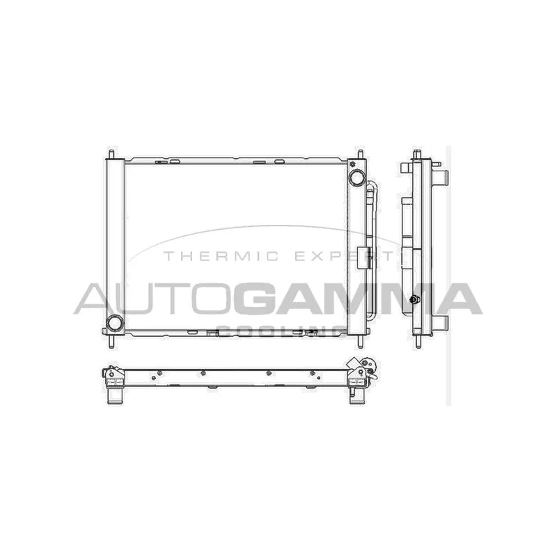 Radiateur, refroidissement du moteur AUTOGAMMA 105812