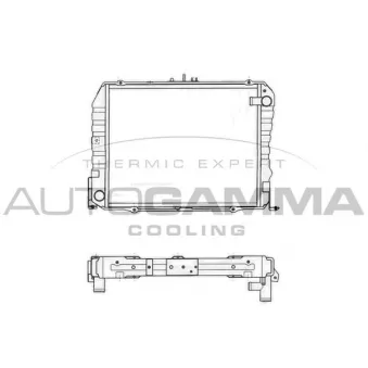 Radiateur, refroidissement du moteur AUTOGAMMA 105817