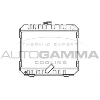 Radiateur, refroidissement du moteur AUTOGAMMA 105818