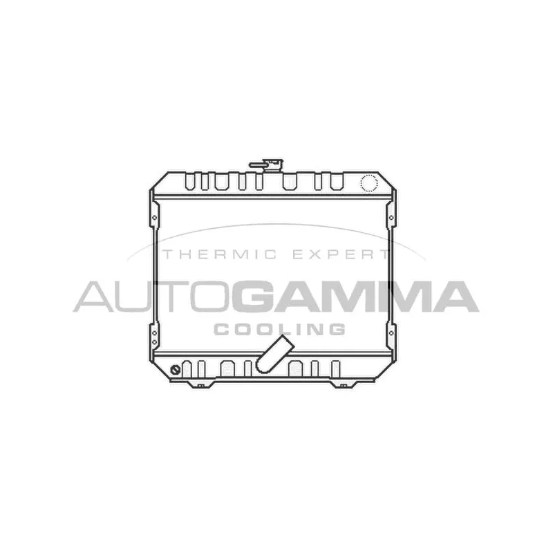 Radiateur, refroidissement du moteur AUTOGAMMA 105818
