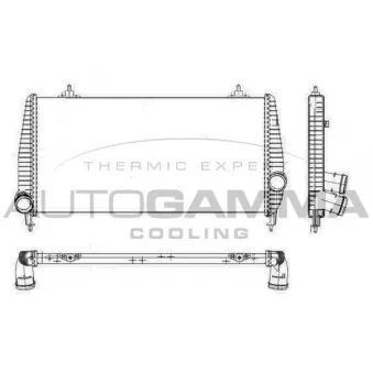 Intercooler, échangeur AUTOGAMMA 105822