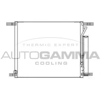 Condenseur, climatisation AUTOGAMMA 105824