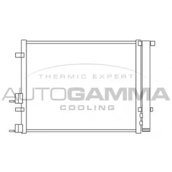 Condenseur, climatisation AUTOGAMMA 105826