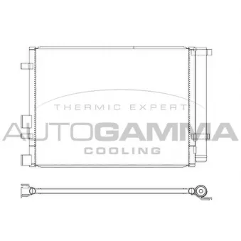 Condenseur, climatisation AUTOGAMMA 105828