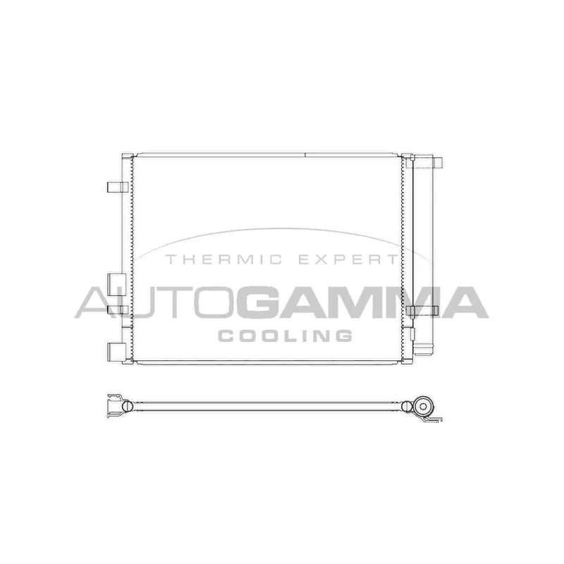 Condenseur, climatisation AUTOGAMMA 105828
