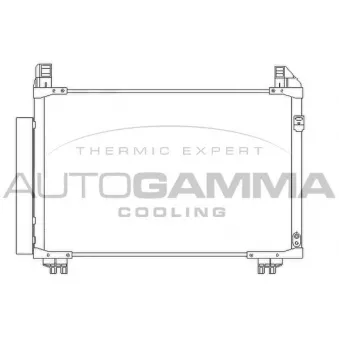Condenseur, climatisation AUTOGAMMA 105831