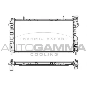 Radiateur, refroidissement du moteur AUTOGAMMA 105832