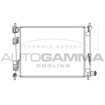 Radiateur, refroidissement du moteur AUTOGAMMA 105833