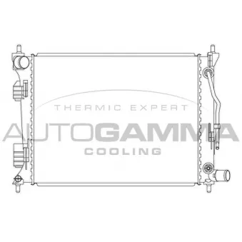 Radiateur, refroidissement du moteur AUTOGAMMA 105834