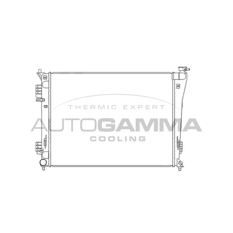 Radiateur, refroidissement du moteur AUTOGAMMA 105836