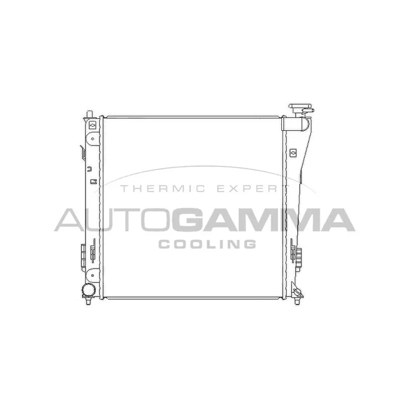 Radiateur, refroidissement du moteur AUTOGAMMA 105837