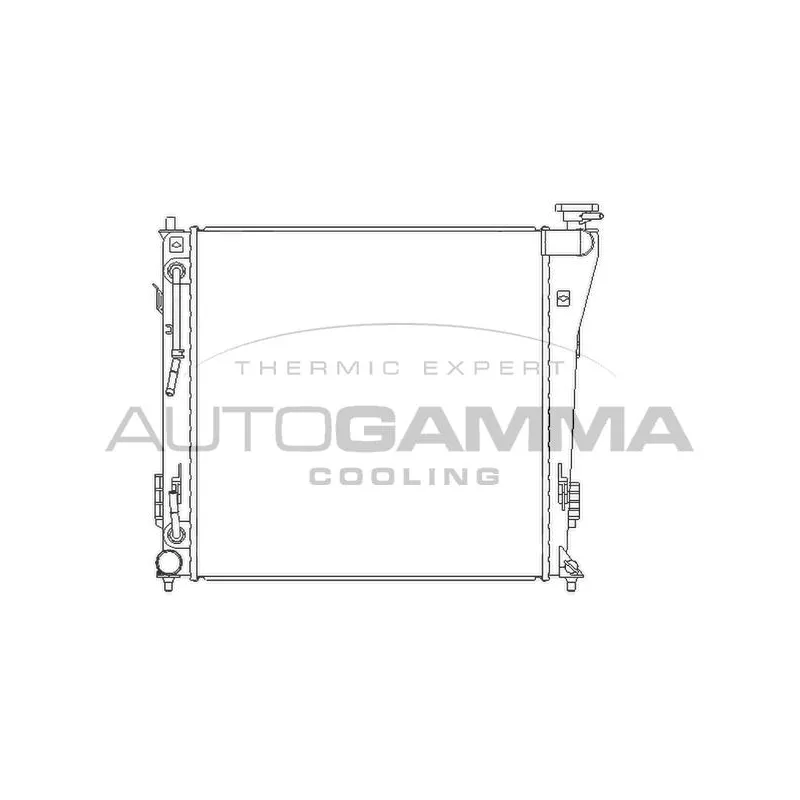 Radiateur, refroidissement du moteur AUTOGAMMA 105838
