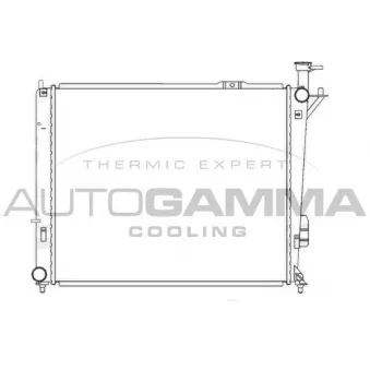 Radiateur, refroidissement du moteur AUTOGAMMA 105840