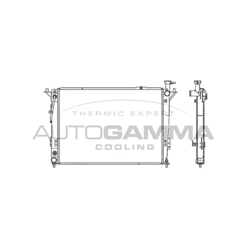 Radiateur, refroidissement du moteur AUTOGAMMA 105842