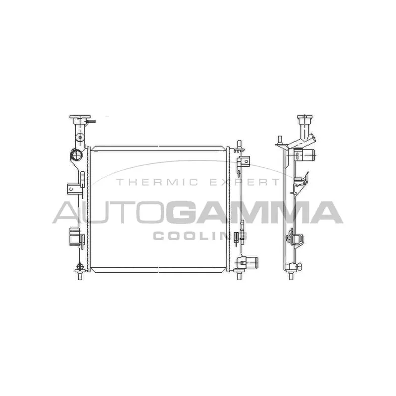 Radiateur, refroidissement du moteur AUTOGAMMA 105843