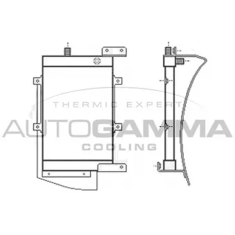 Radiateur d'huile AUTOGAMMA 105848
