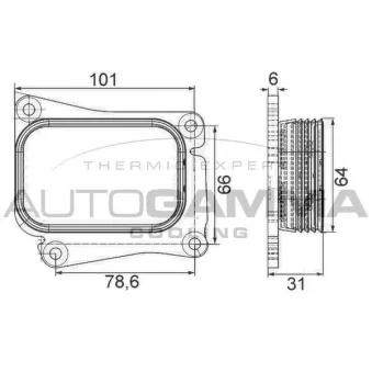 Radiateur d'huile AUTOGAMMA 105849