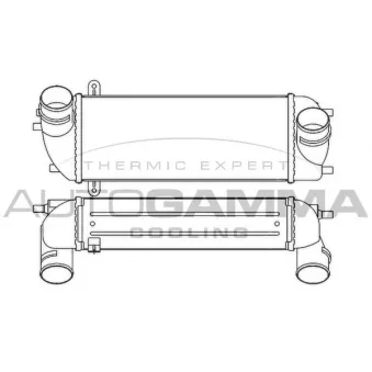 Intercooler, échangeur AUTOGAMMA 105852