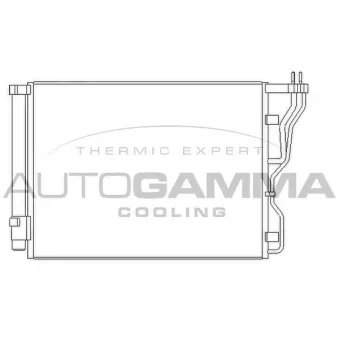 Condenseur, climatisation AUTOGAMMA 105854