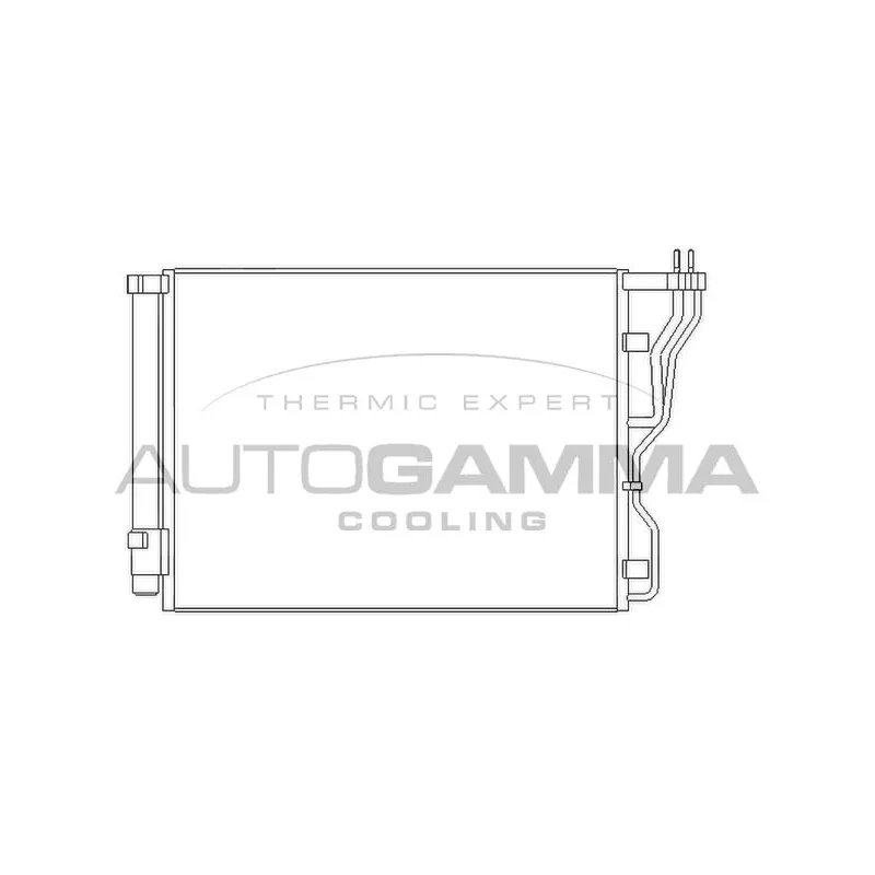 Condenseur, climatisation AUTOGAMMA 105854